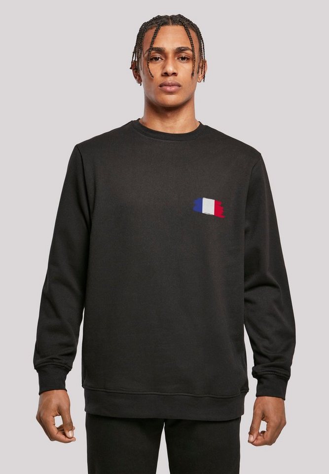 F4NT4STIC Kapuzenpullover France Frankreich Flagge Fahne Print, Basic  Crewneck, entspannter Look, Regular Fit