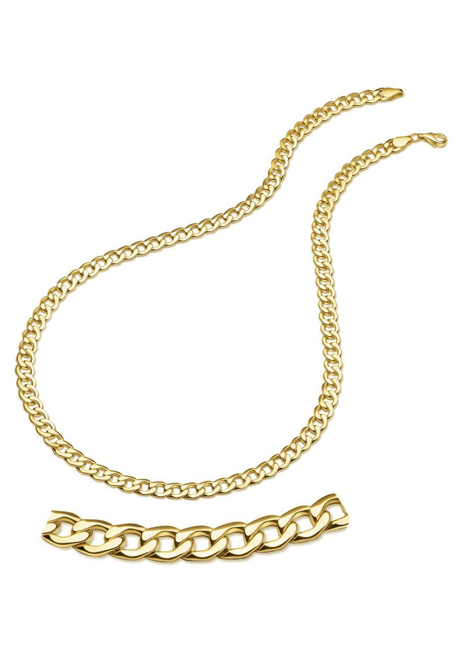 Firetti Goldkette Schmuck Geschenk Gold 333 Halskette Panzerkette, zu Hoodie, Kleid, Shirt, Jeans, Sneaker! Anlass Geburtstag Weihnachten | Ketten ohne Anhänger