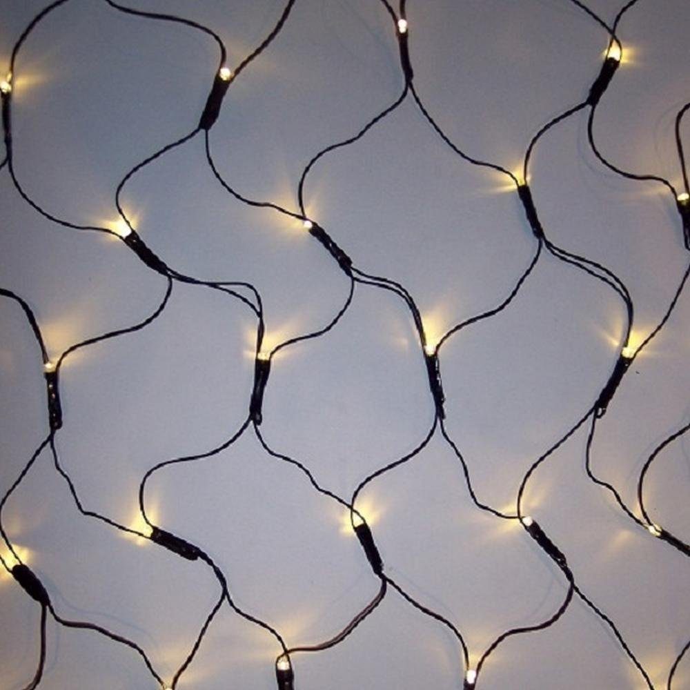 Nipach LED-Lichterkette BA11755 LED Lichternetz 160er warmweiß 2x2m
