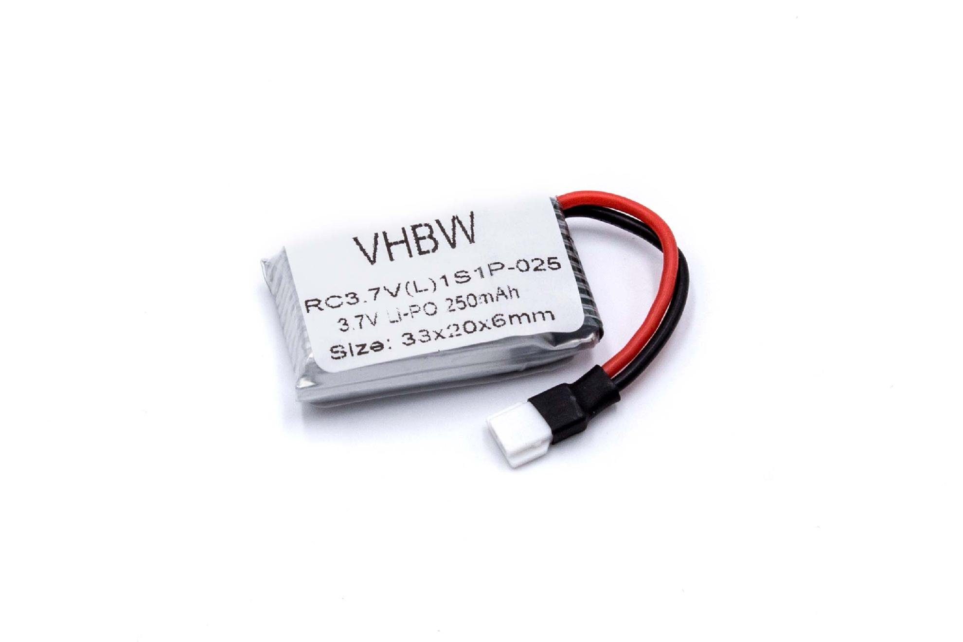 vhbw Akku passend für MikanixX Spirit X006 Modellbau RC / Modellbau / Modellbau Drohne (250mAh, 3,7V, Li-Polymer) 250 mAh