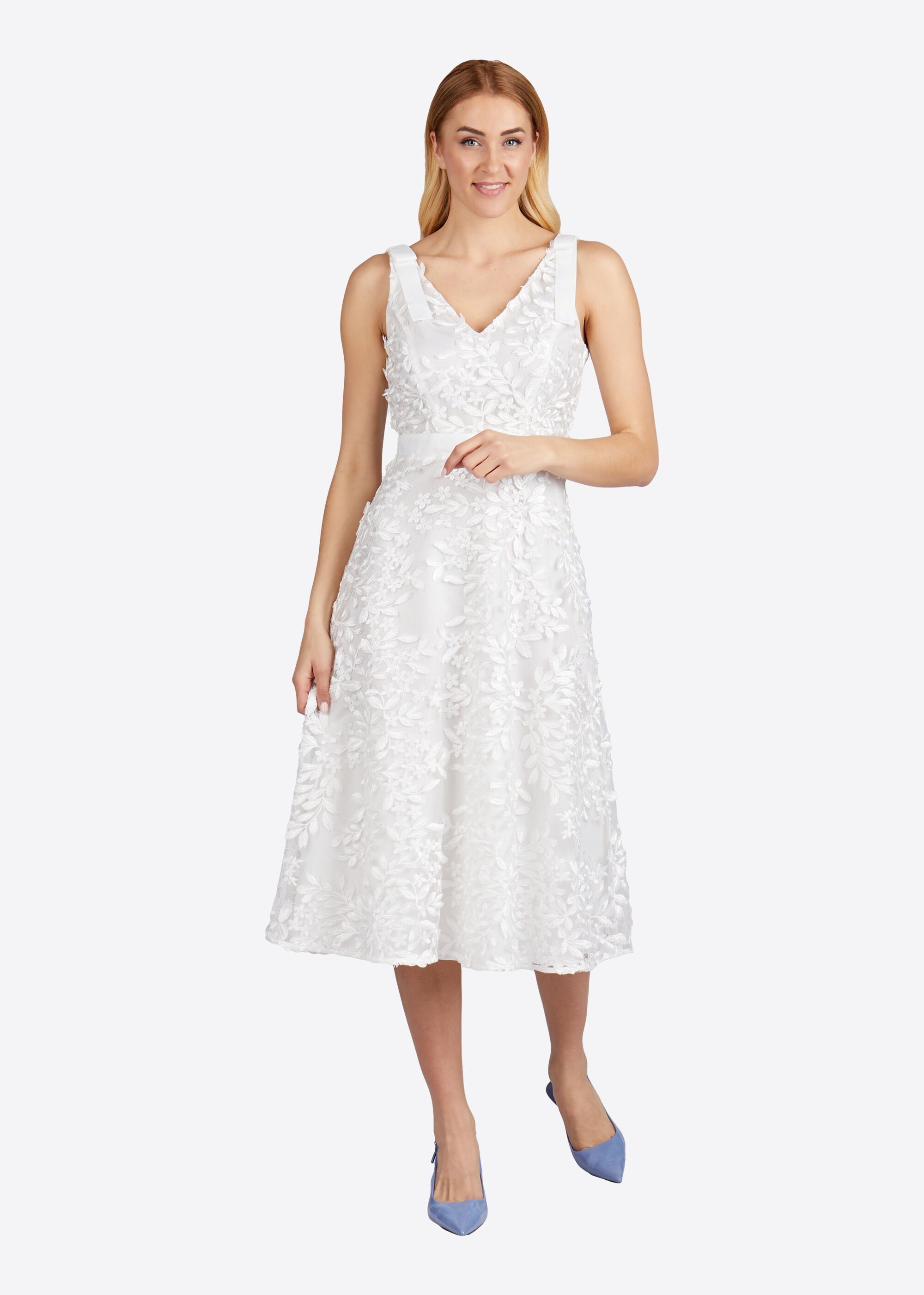 Kleo A-Linien-Kleid WHITE