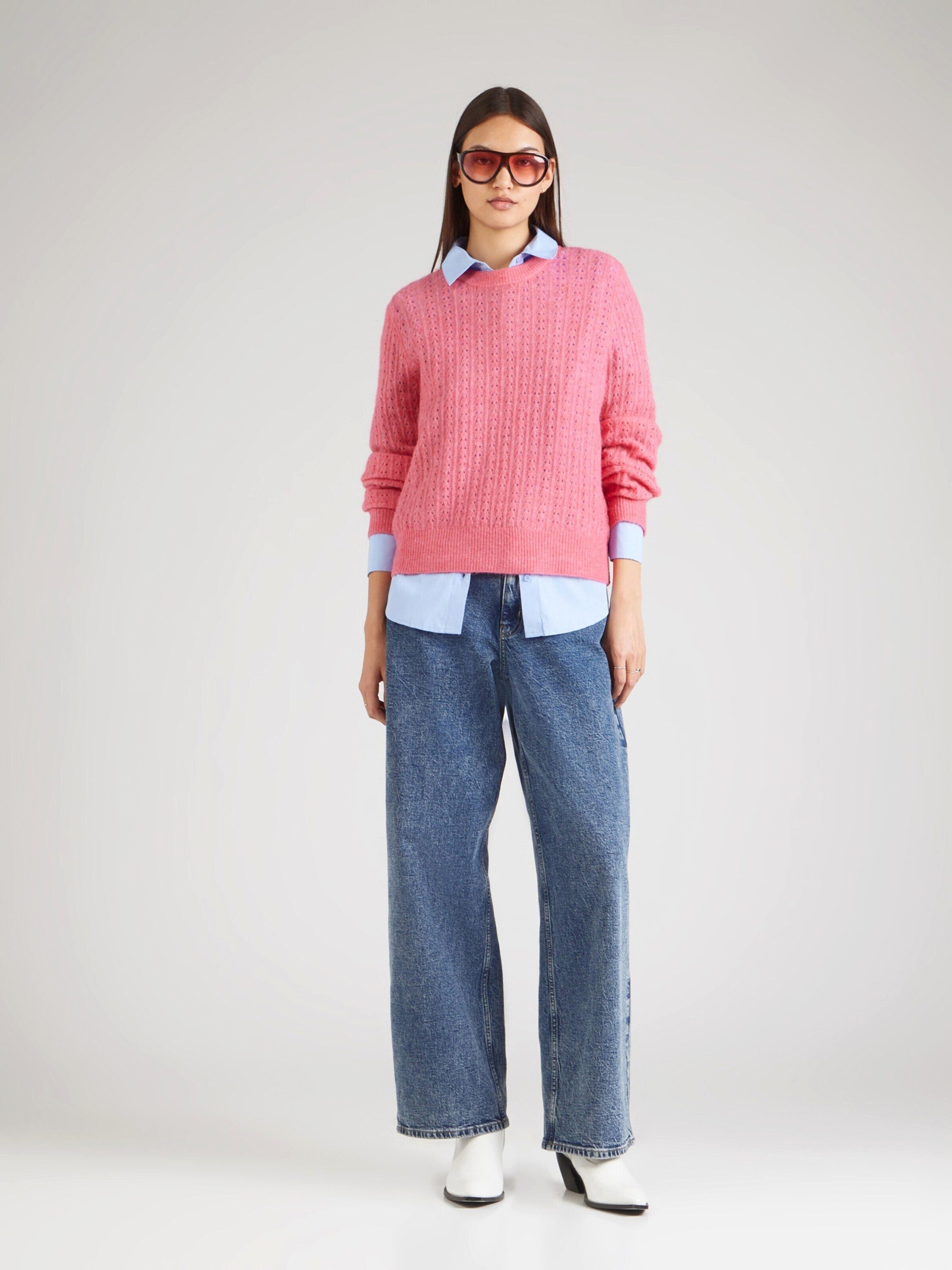 nümph Strickpullover Riette (1-tlg) Lochmuster