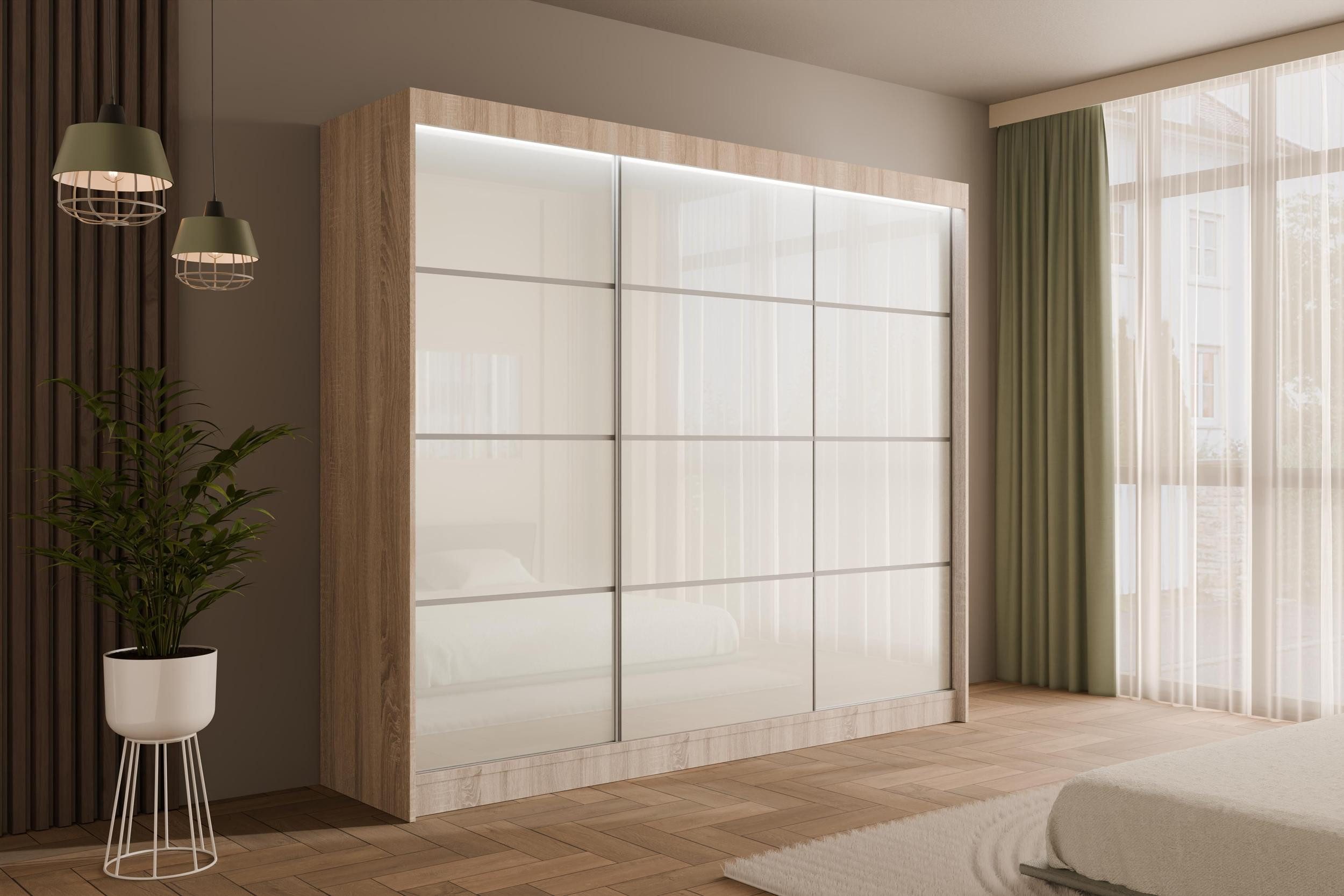 ALTDECOR Schiebetürenschrank PEKA3 (Kleiderschrank Garderobenschrank mit günstig online kaufen