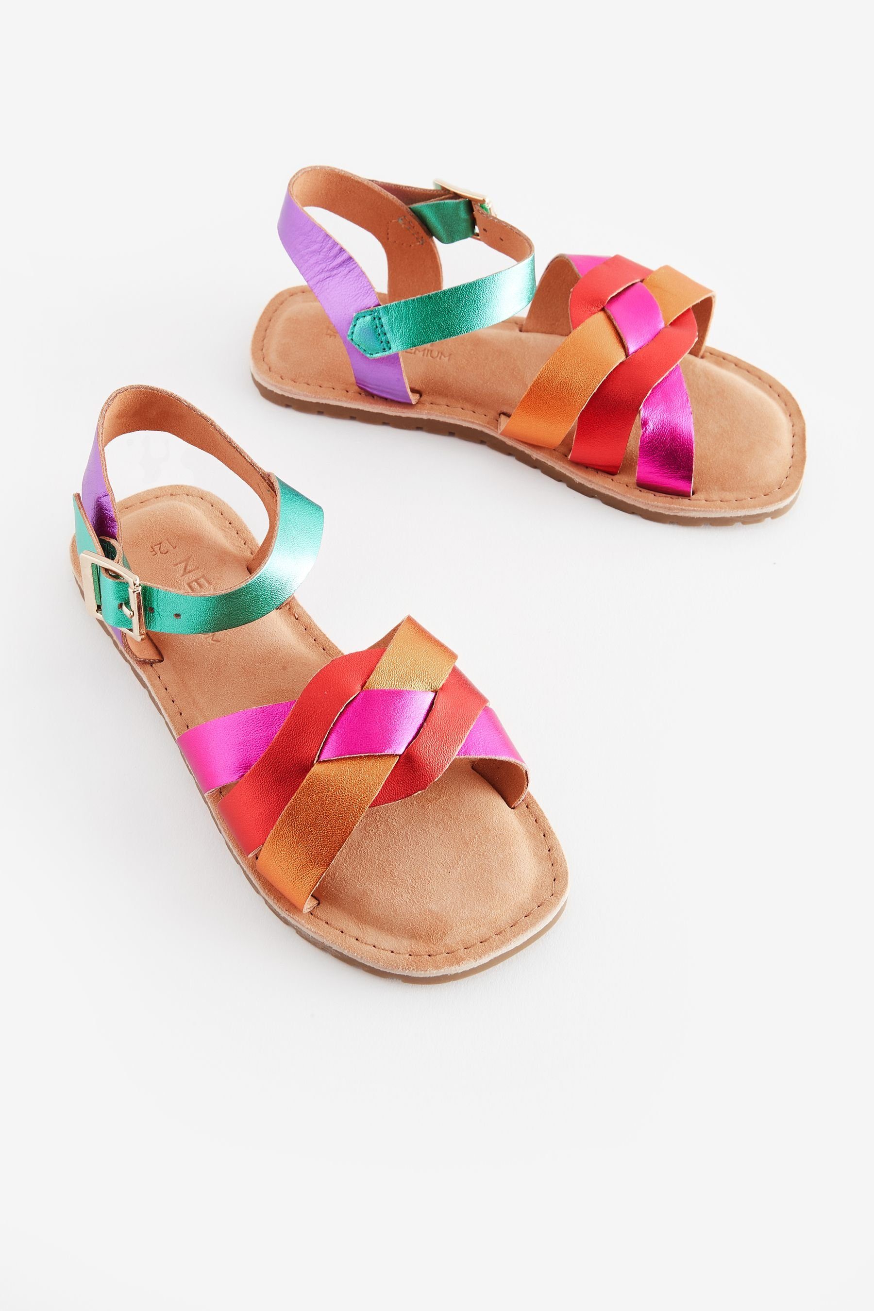 Next Ledersandalen im Webdesign Sandale (1-tlg)