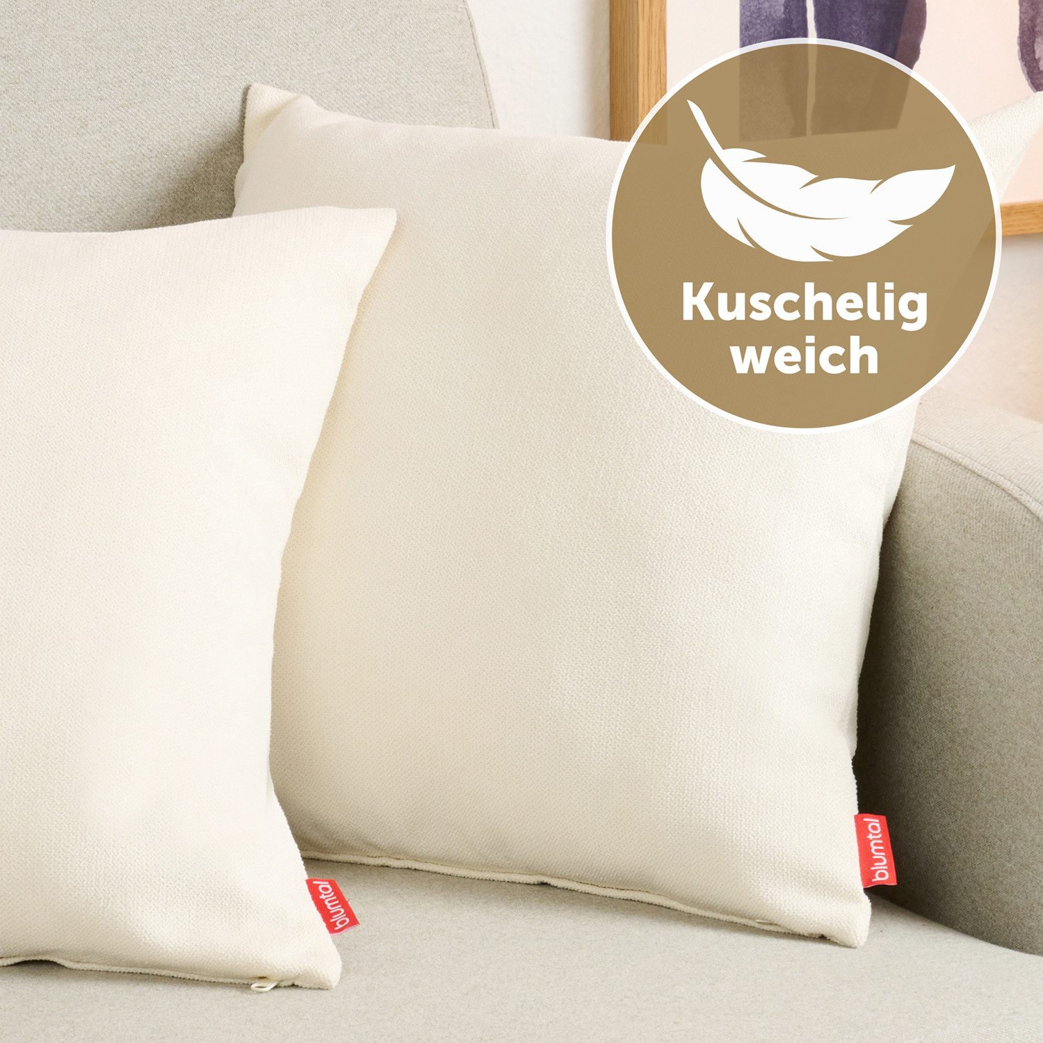 Blumtal Kissenbezug Chenille - Kuscheliges Zierkissen, günstig online kaufen