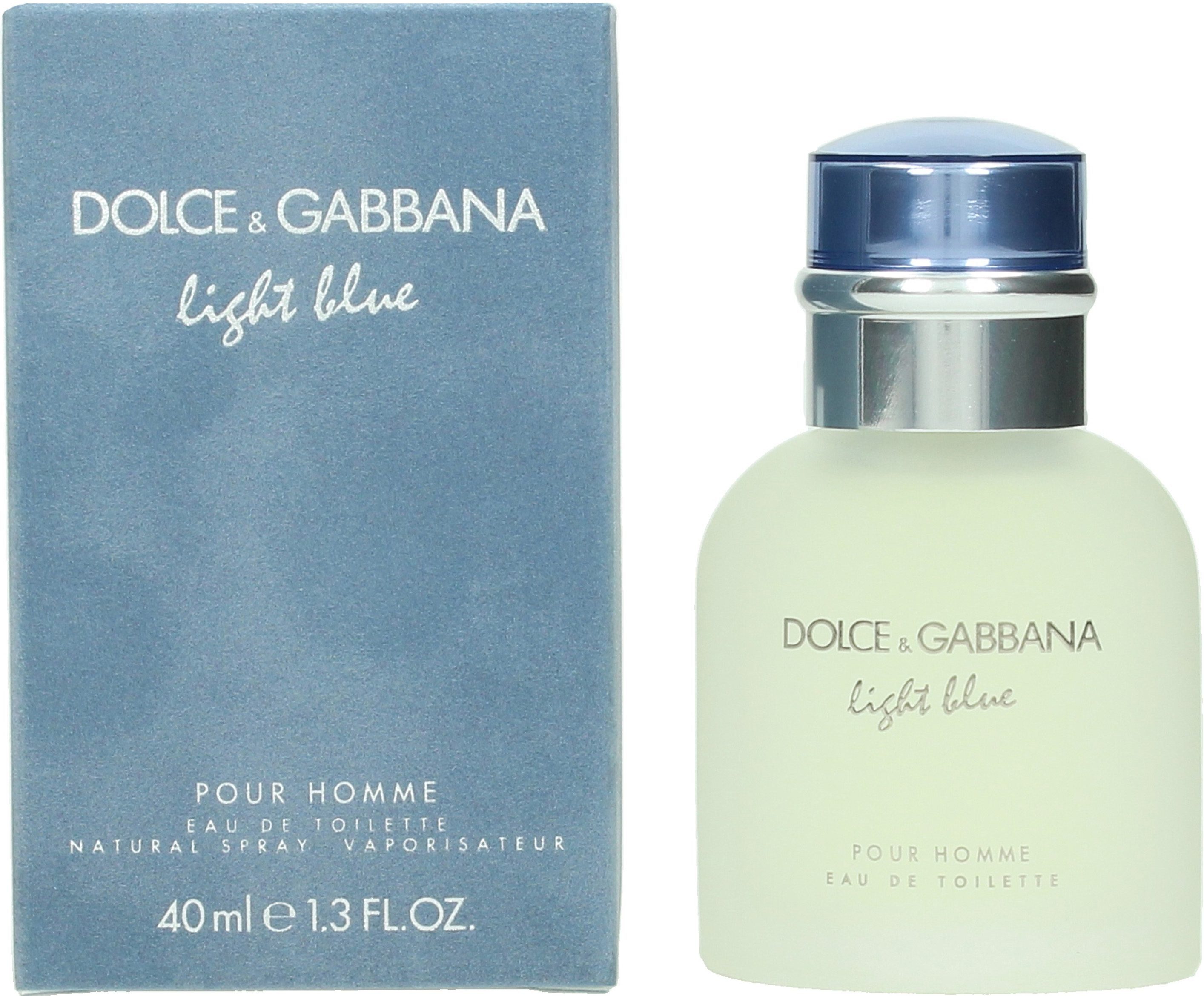 DOLCE & GABBANA Eau de Toilette him Männer, EdT Light Parfum, Blue Pour Homme, für for