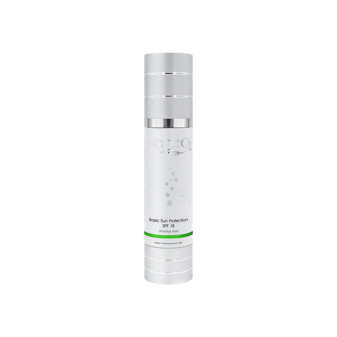 GW Nature Cosmetic Sonnenschutzcreme SaneO2® Basic Sun Protection SPF18 50 ml - Sonnenschutz, Vegan, SPF 18, mit UVA-/UVB-Filter, zieht schnell ein