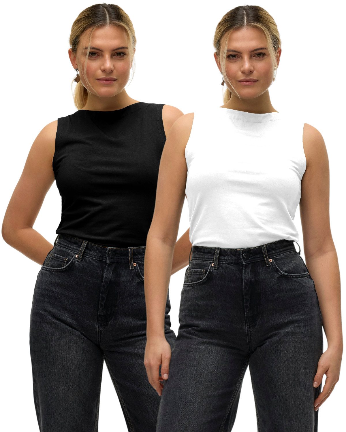 Vero Moda Tanktop Basic Top im Doppelpack