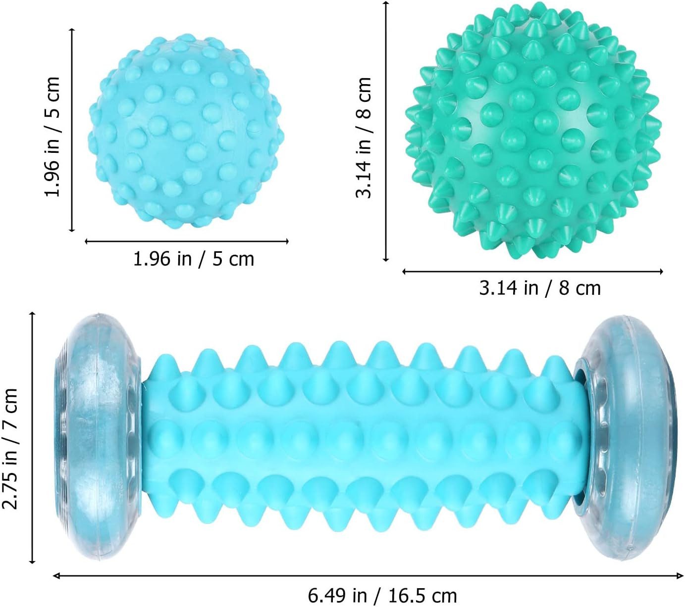 SinLaw Massageball Massage Set, Fußmassage 3er Set, Fußmassagegerät, 1-tlg., Igelbälle zur Ganzkörpermassage