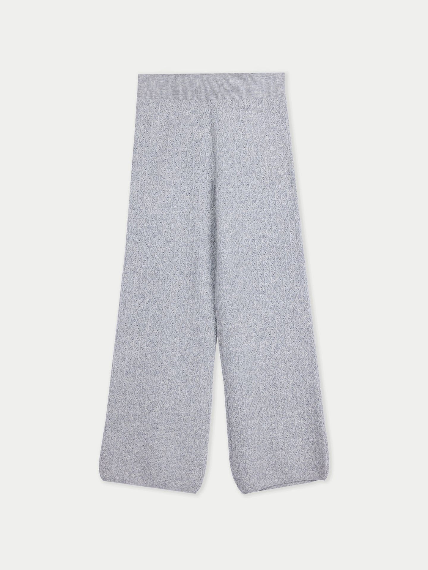 GOBI Cashmere Strickhose Weite Ajour-Strick Kaschmir-Hosen