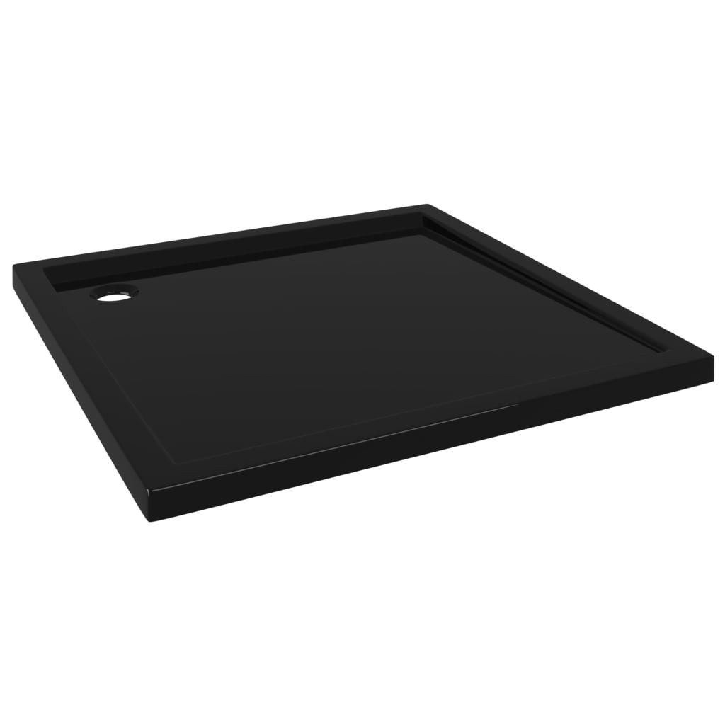 vidaXL Duschwanne 80 x 80 cm Duschtasse ABS Kunststoff Quadratisch Schwarz 80x80 cm, Quadratisch