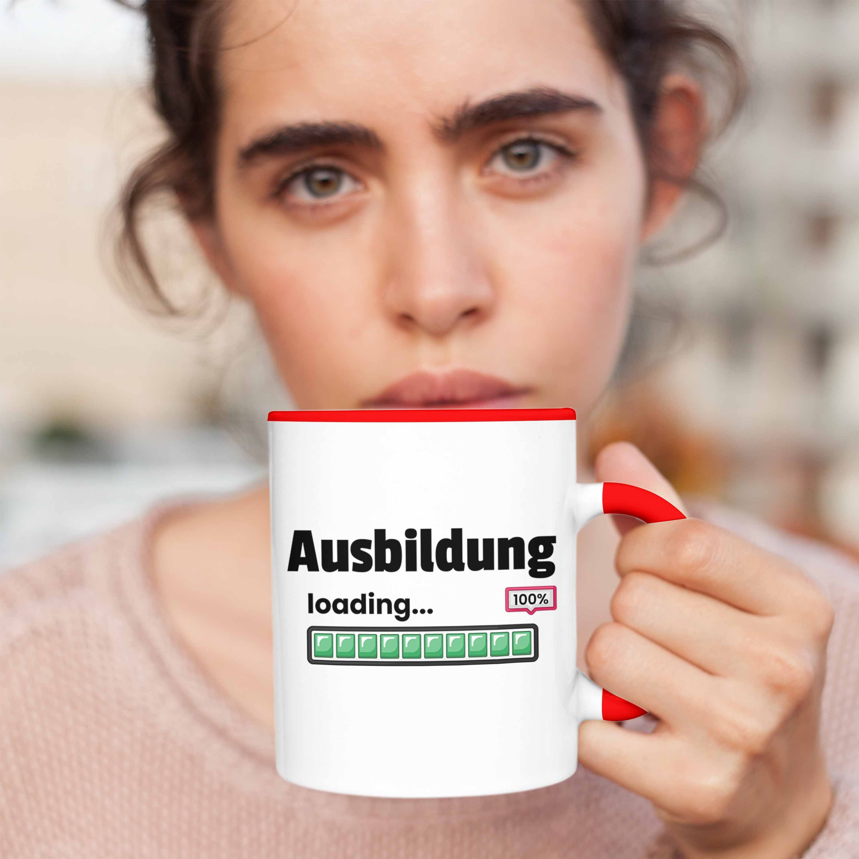 Trendation Abgeschlossene Ausbildung Tasse Geschenkidee Rot Bestanden Prüfung 100% Loading