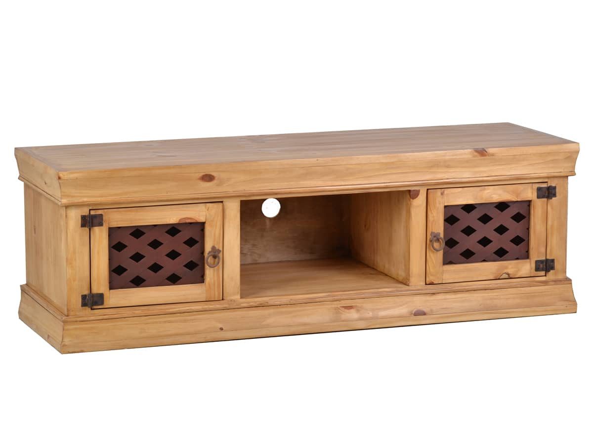 MiaMöbel TV-Board Mexico, aus massivem Pinienholz Honig