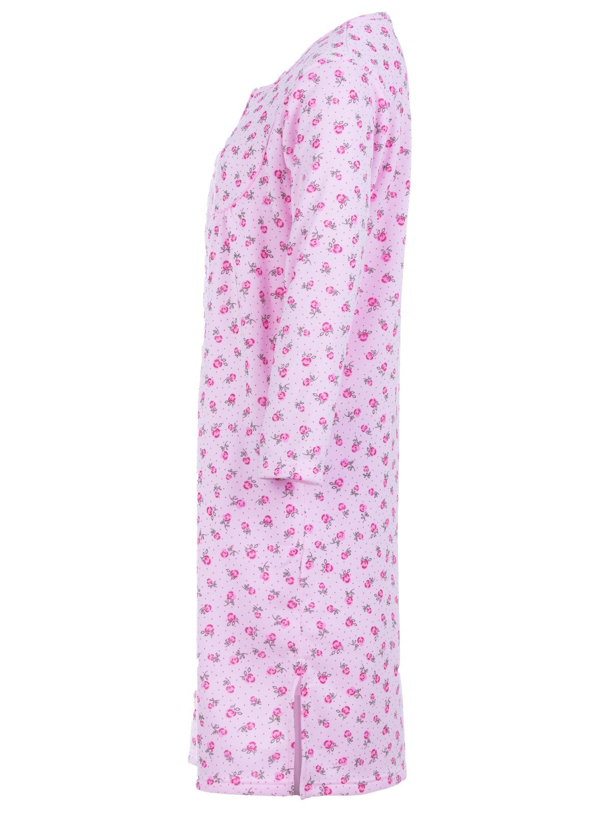 Lucky Nachthemd Thermo Nachthemd - Punkte mit Rosen günstig online kaufen