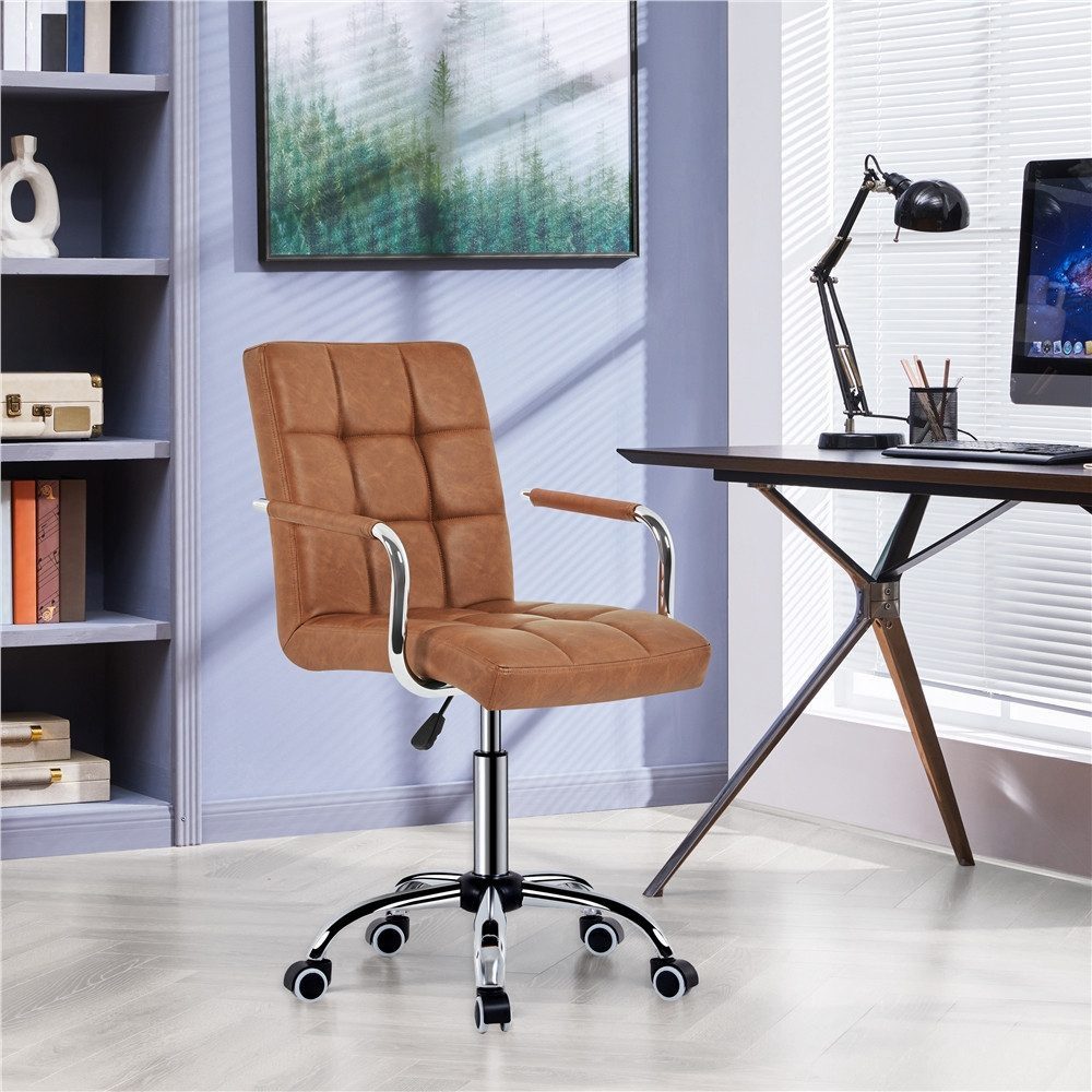 Yaheetech Drehstuhl höhenverstellbar Chefsessel, ergonomischer Bürostuhl auf Rädern