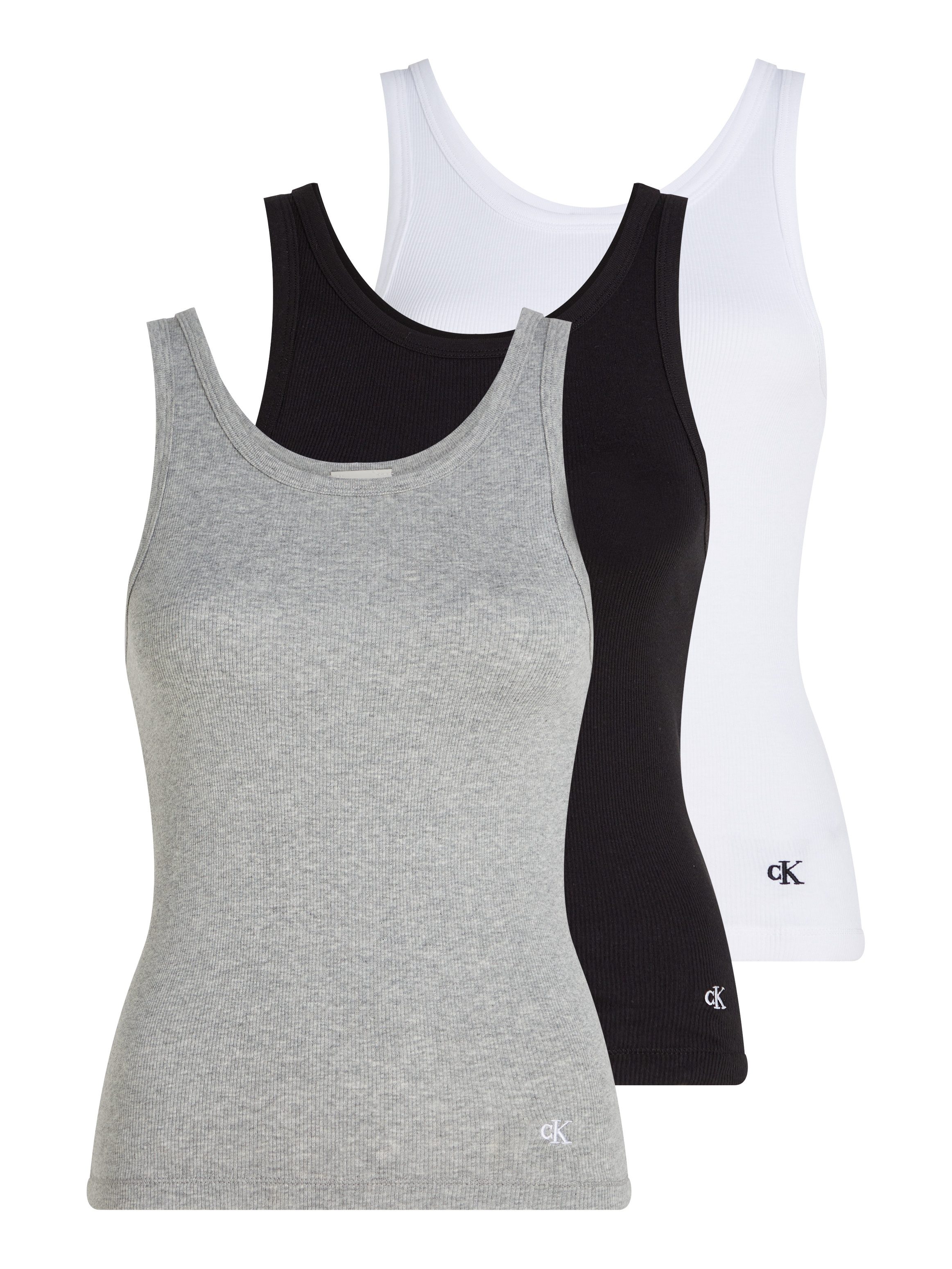 Tanktop SCOOP NECK COTTON TANK 3PK