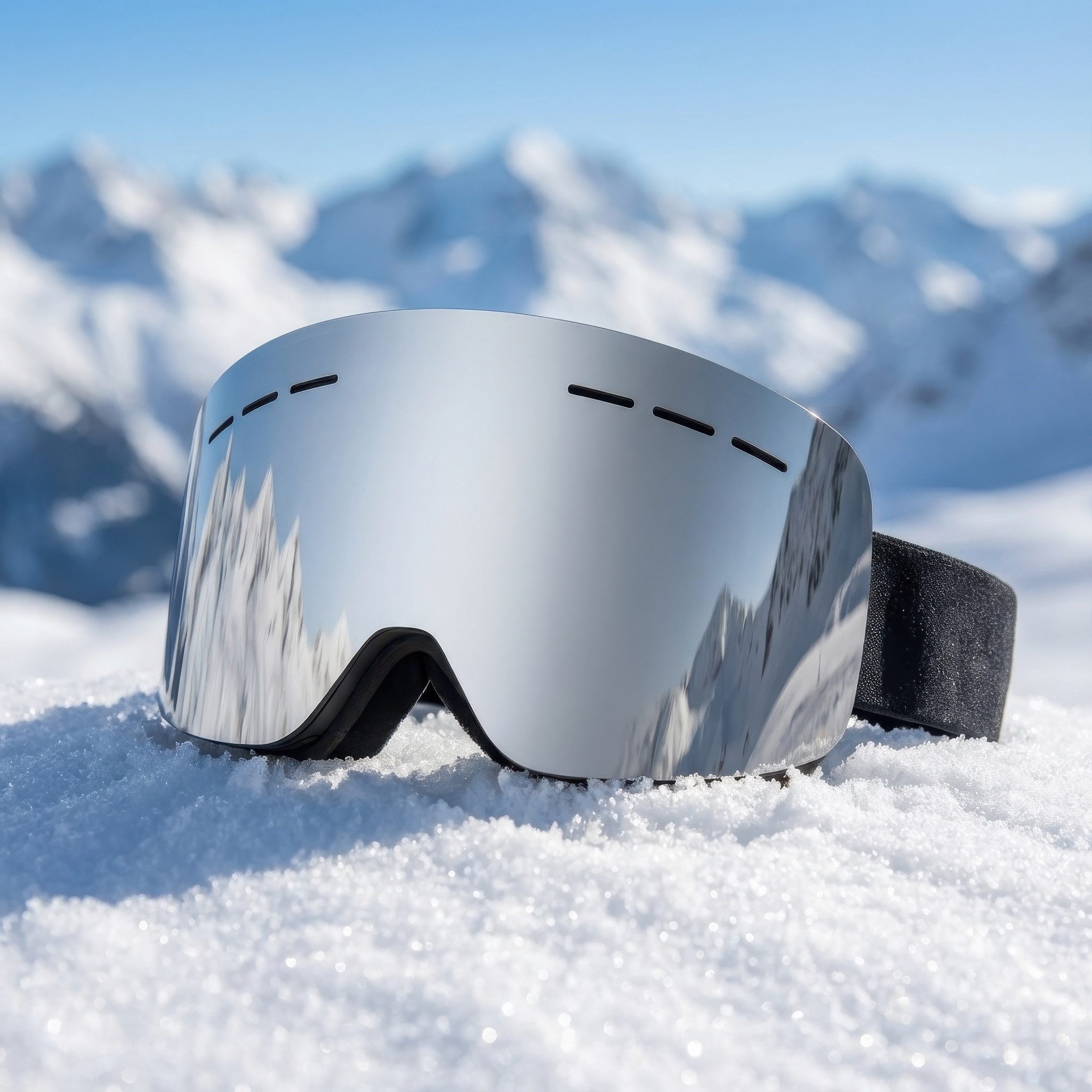salazar.plus Skibrille Ski Snowboard Brille für Herren & Damen verspiegelt, UV400‑Schutz, beschlagfrei, verstellbare Größe