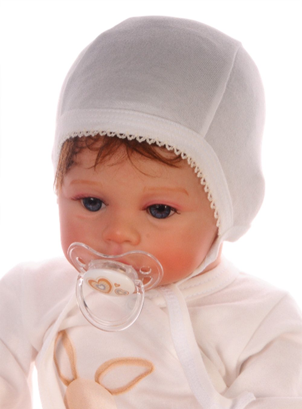 Erstlingsmütze Baby Mütze Haube Mützchen für Neugeborene und Frühchen