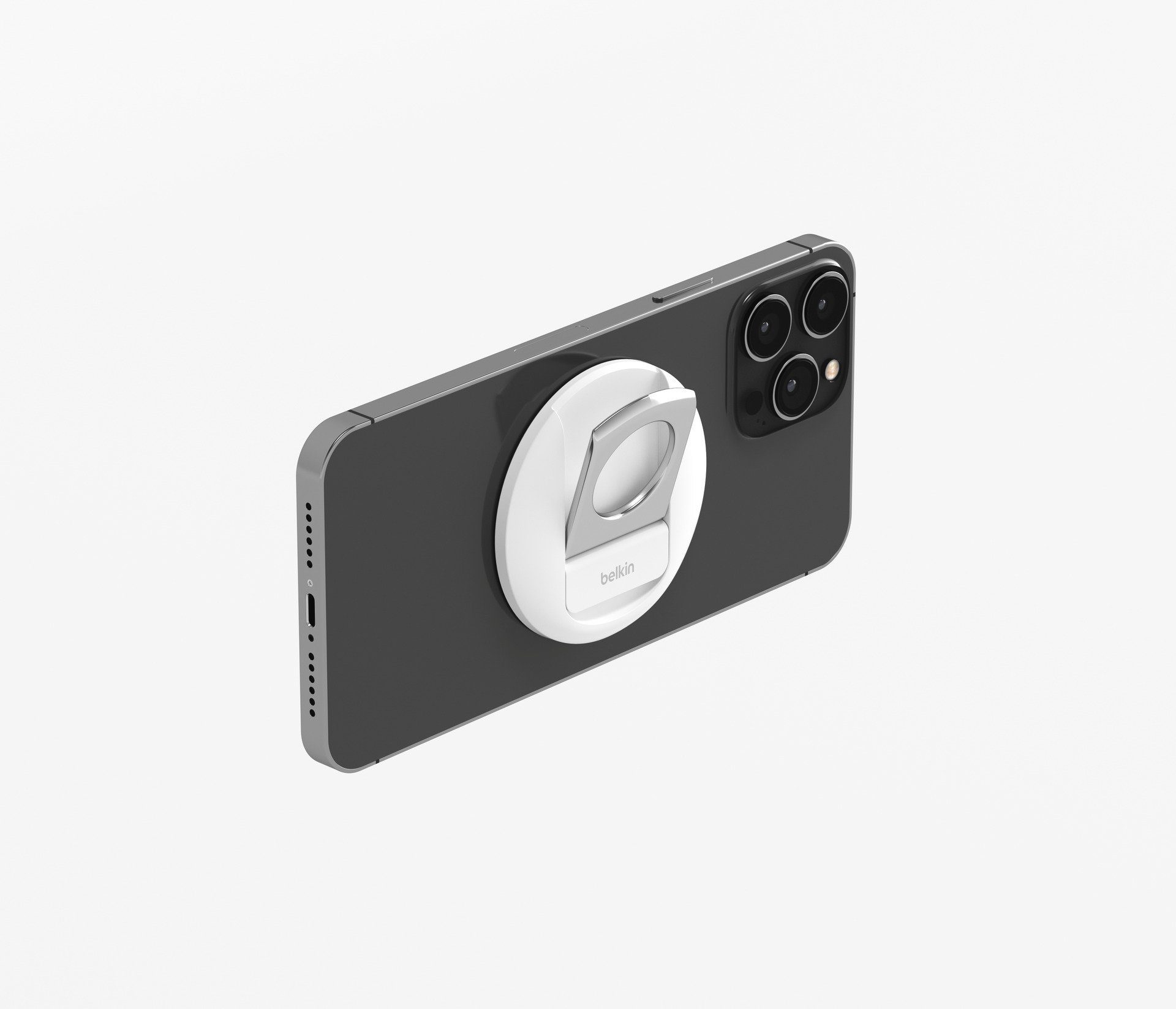 Belkin Smartphone-Halterung iPhone Halter mit MagSafe für MacBooks, (auch als Ringgriff oder Ständer verwendbar)