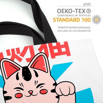 VOID Henkeltasche (1-tlg), Neko Katze Asien Anime Grafik Manga Japan China Orientalisch Kultur T