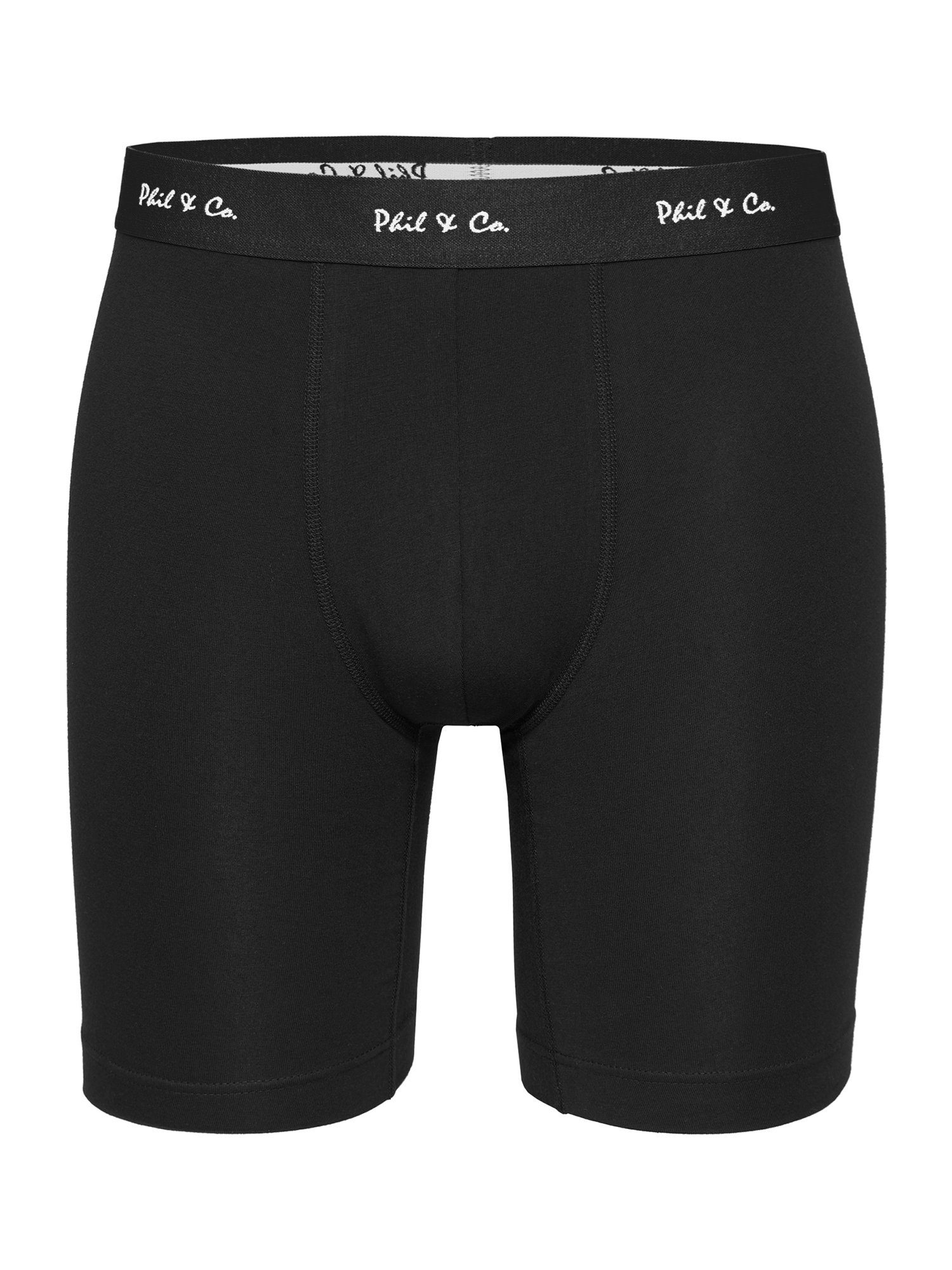 green black Boxer-Brief Unterhose Co. Phil (3-St) Jersey Langer Retro-Shorts Boxer Boxer Long &