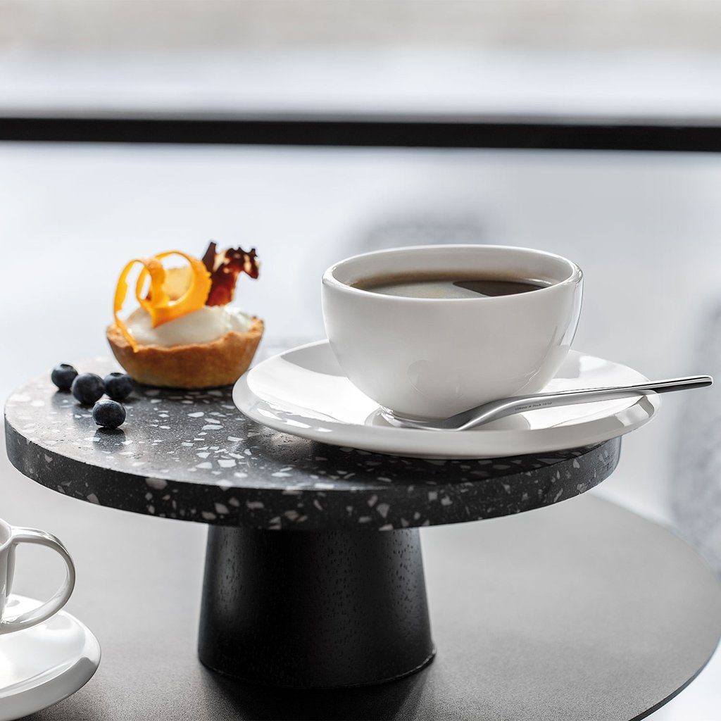 Villeroy & Boch Tasse NewMoon Kaffeebecher, 180 ml, weiss, 1-tlg., Porzellan, Premium Porcelain, mikrow.- & spülm.sicher, Made in Germany