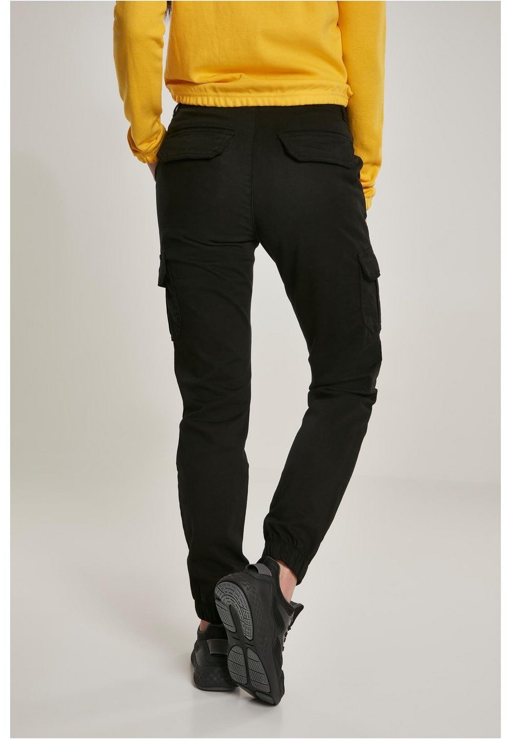 URBAN CLASSICS Cargohose "Urban Classics Damen Ladies High Waist Cargo Pant günstig online kaufen
