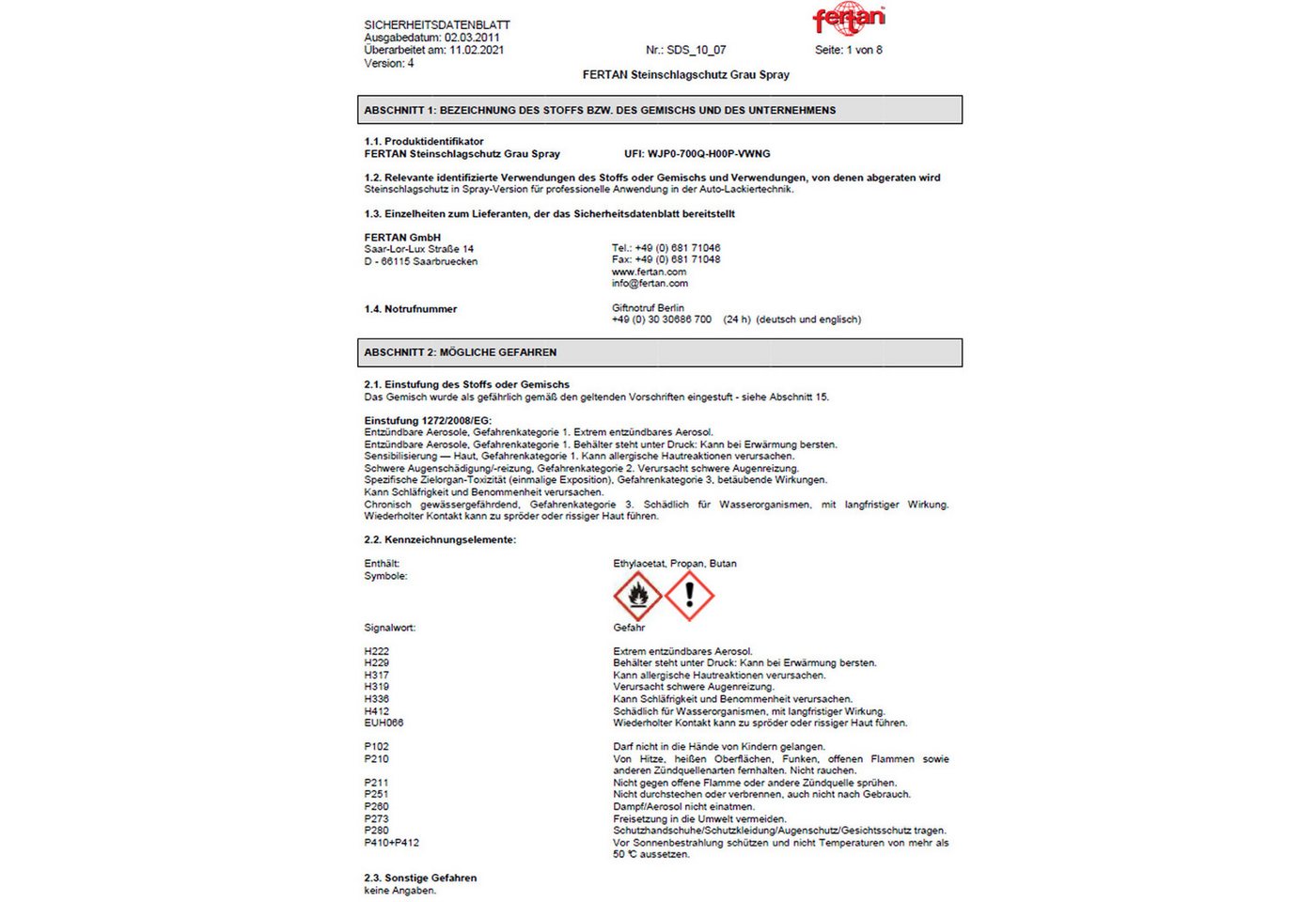 Thumbnail - FERTAN Rostschutzgrundierung STEINSCHLAGSCHUTZ-SPRAY - 0.5 LTR (GRAU)