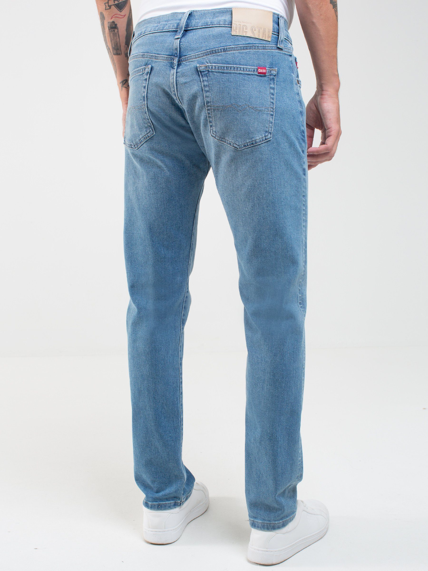 aqua RONALD Straight-Jeans STAR BIG (1-tlg)