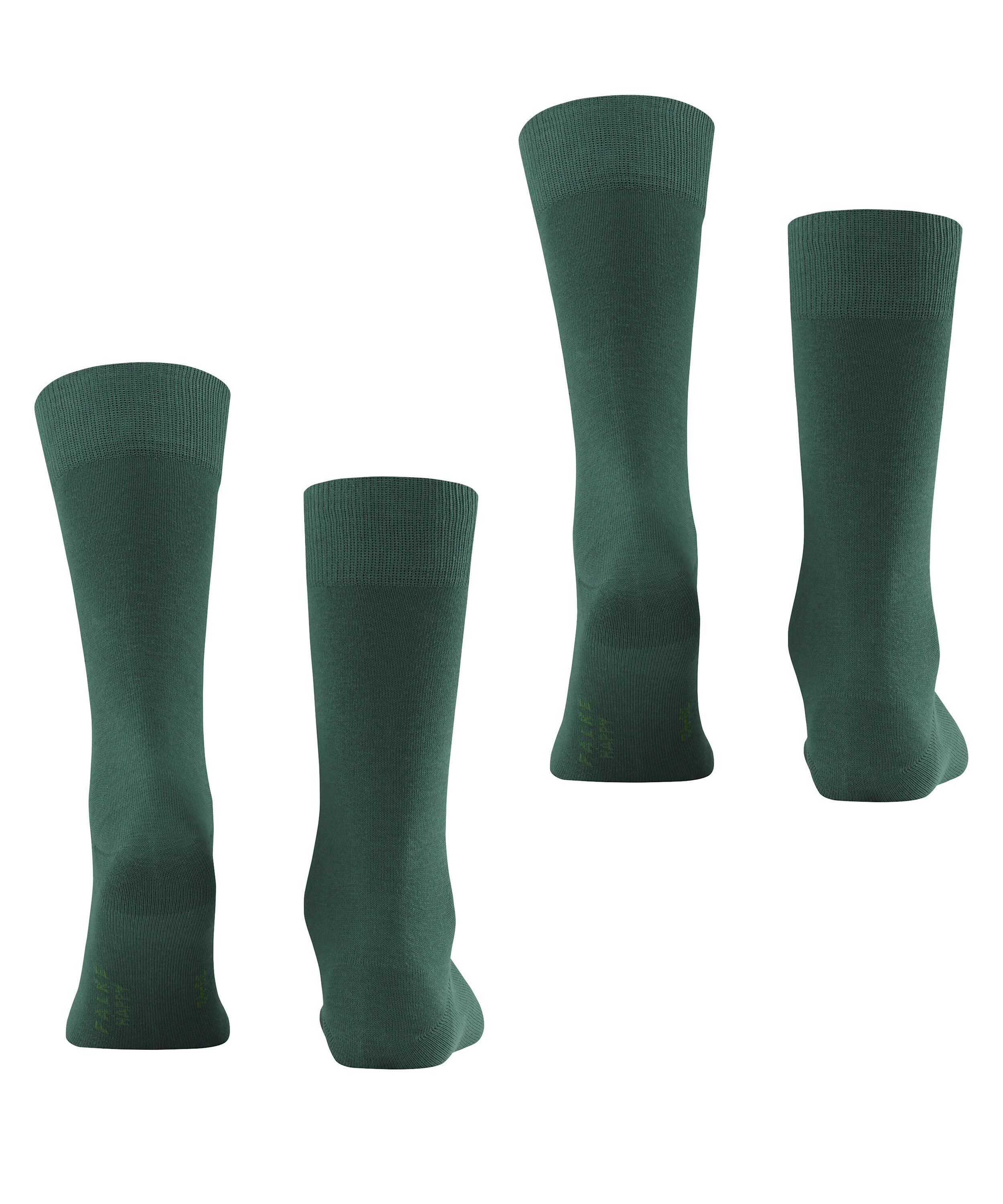 FALKE Socken Happy 2-Pack Socken (2-Paar) Set aus 2 Paar Baumwollstrümpfen
