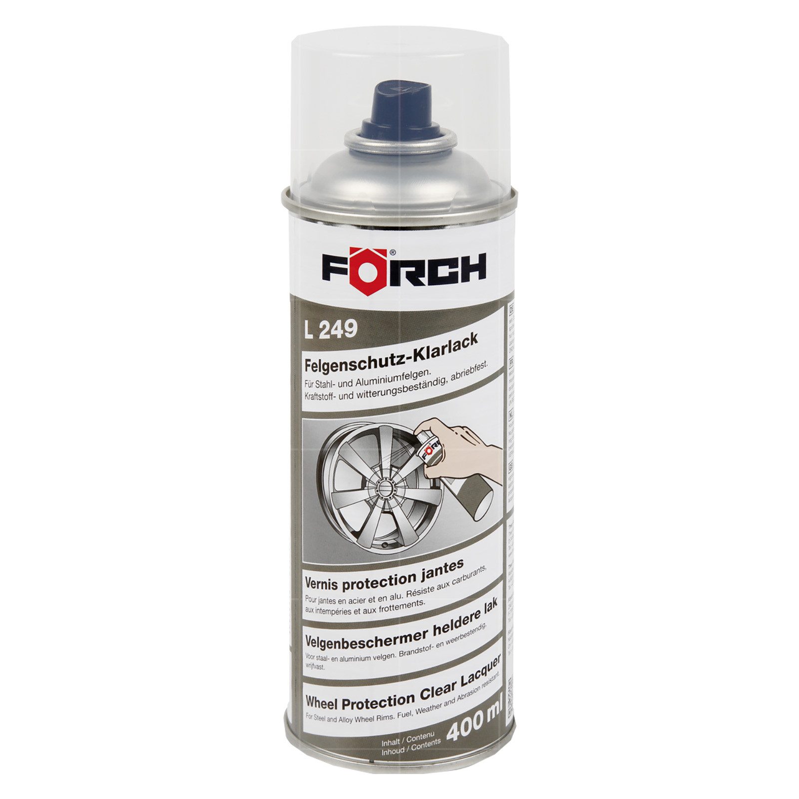 FÖRCH Klarlack L249 Felgenschutz Klarlack - 0.4 Ltr