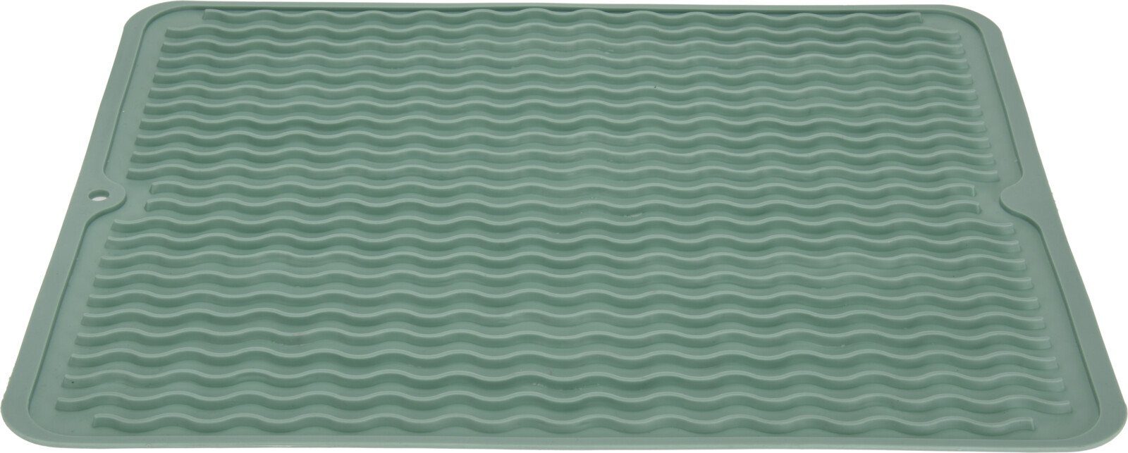 Koopman Abtropfmatte SILIKON Geschirrmatte Küchenmatte 40x30cm Hängen Teller Töpfe Küche, Silikon, 40 x 31 cm, Gummi, Grün, Geschirrablage