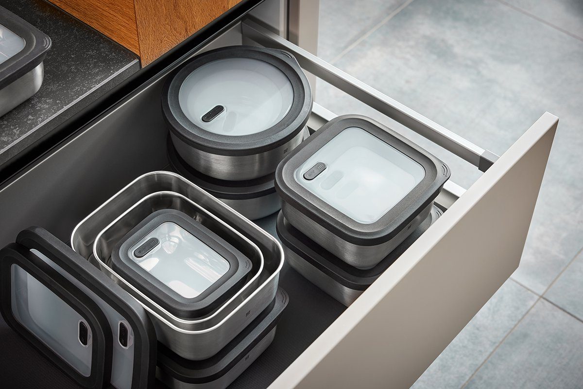 GEFU Frischhaltedose Frischhaltedose PROVIDO 600Ml Edelstahl Vorrats Do