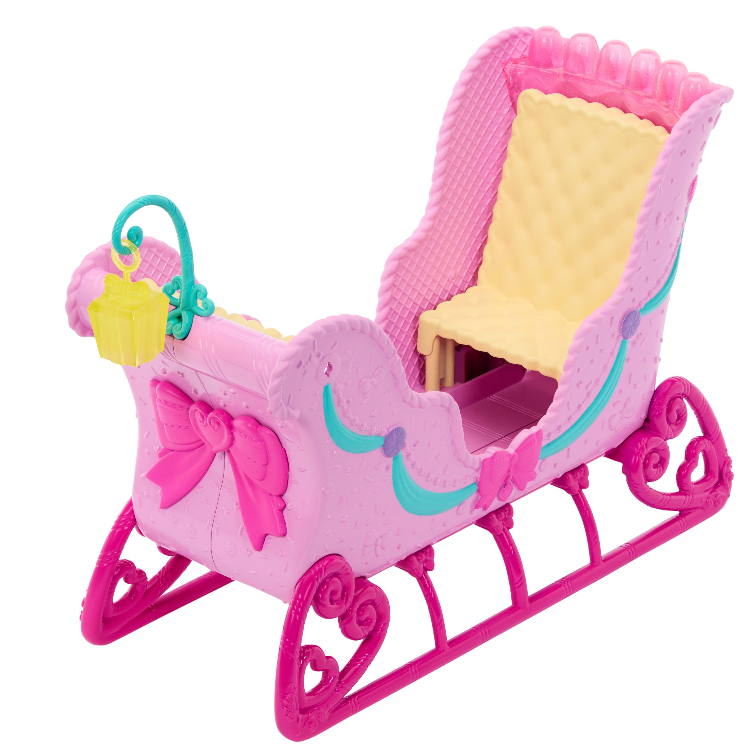 Barbie Puppen Fahrzeug Barbie in Der Nussknacker, Pferd und Schlitten, Pferd mit duftender Mähne – Bild 4 von 5