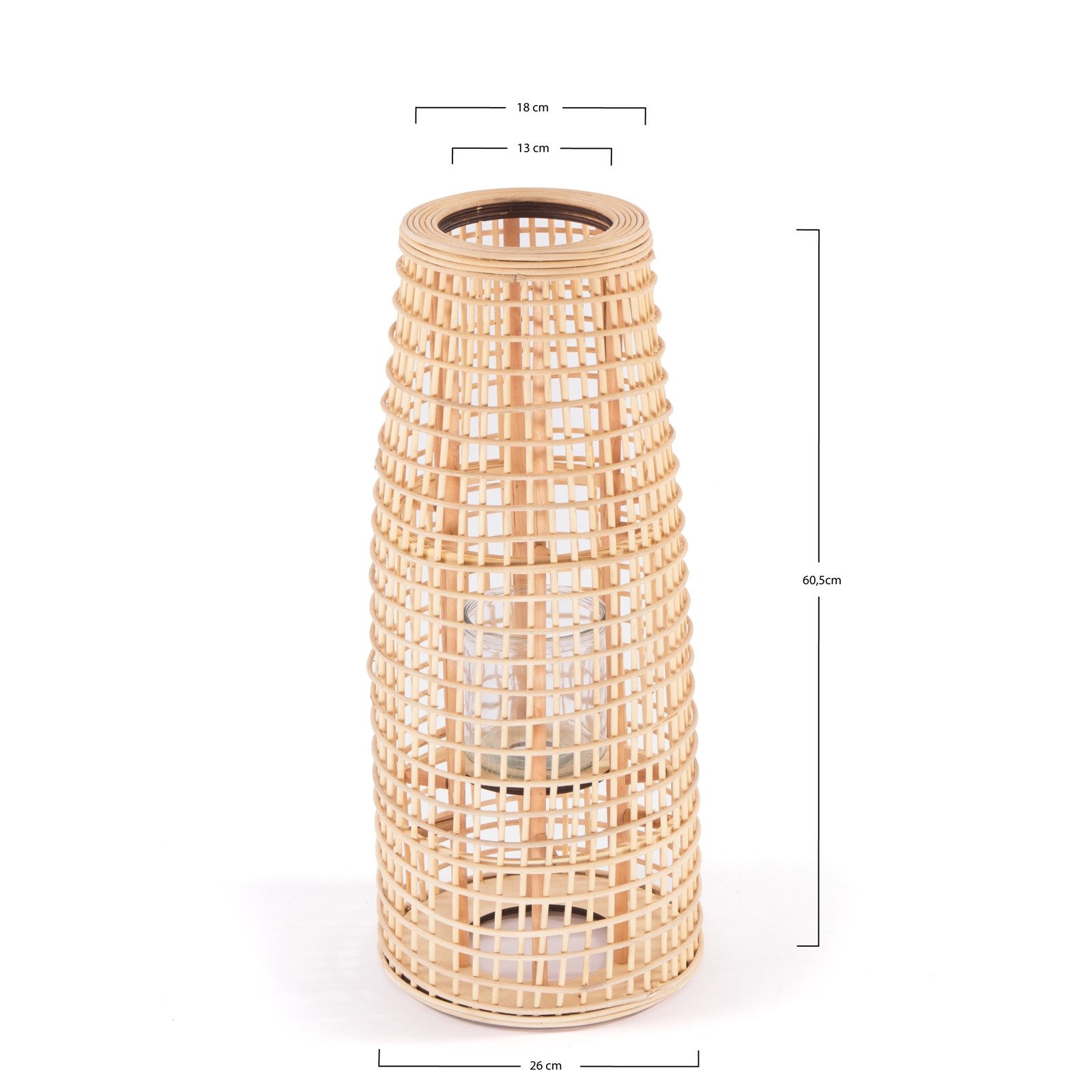 CREEDWOOD Windlicht BAMBUS LATERNE "IVA", Natur, günstig online kaufen