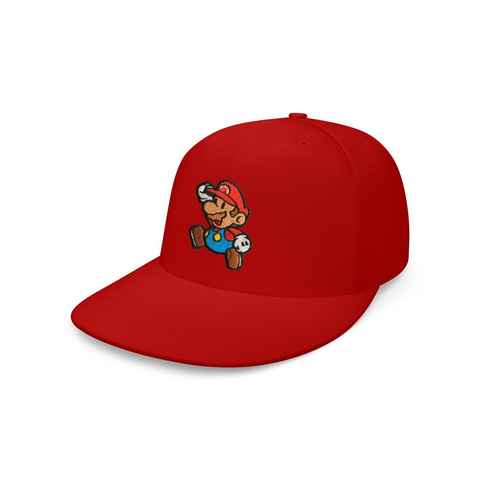 Blondie & Brownie Snapback Cap Unisex Erwachsene Mario Stick Patch Luigi Super Retro Snapback