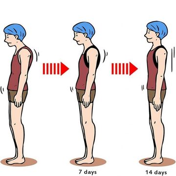 Lubgitsr Rückenstabilisator Haltungskorrektur für Frauen und Männer Komfortable obere Rückenstütze (1-tlg)