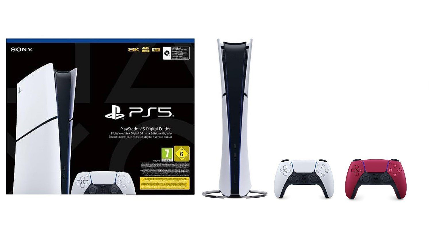 Playstation Playstation 5 Digital (Slim) (inkl. zweiten Контроллеры - Farbe wählbar), inkl. zweiten Контроллеры - Farbe wählbar
