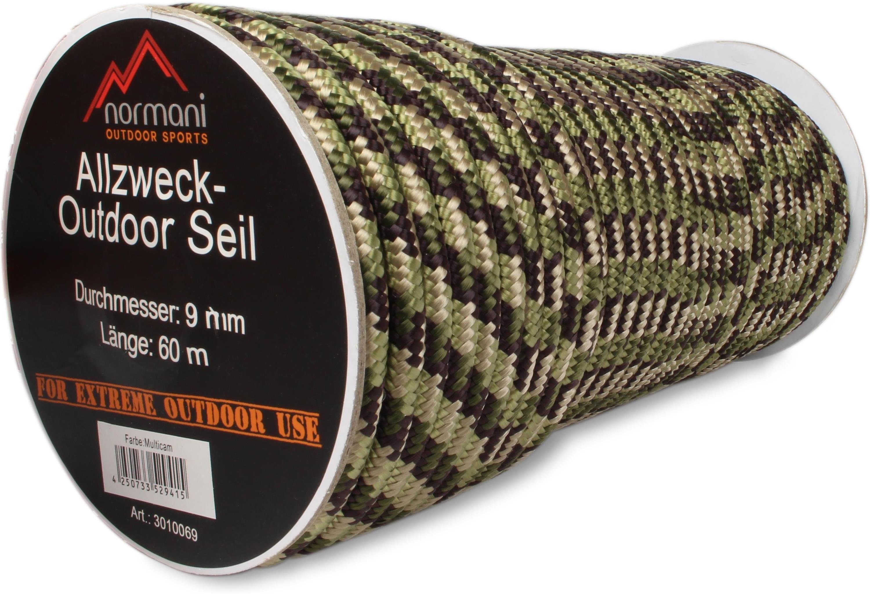 Seil Allzweck-Outdoor-Seil 9 mm x 60 m Manning