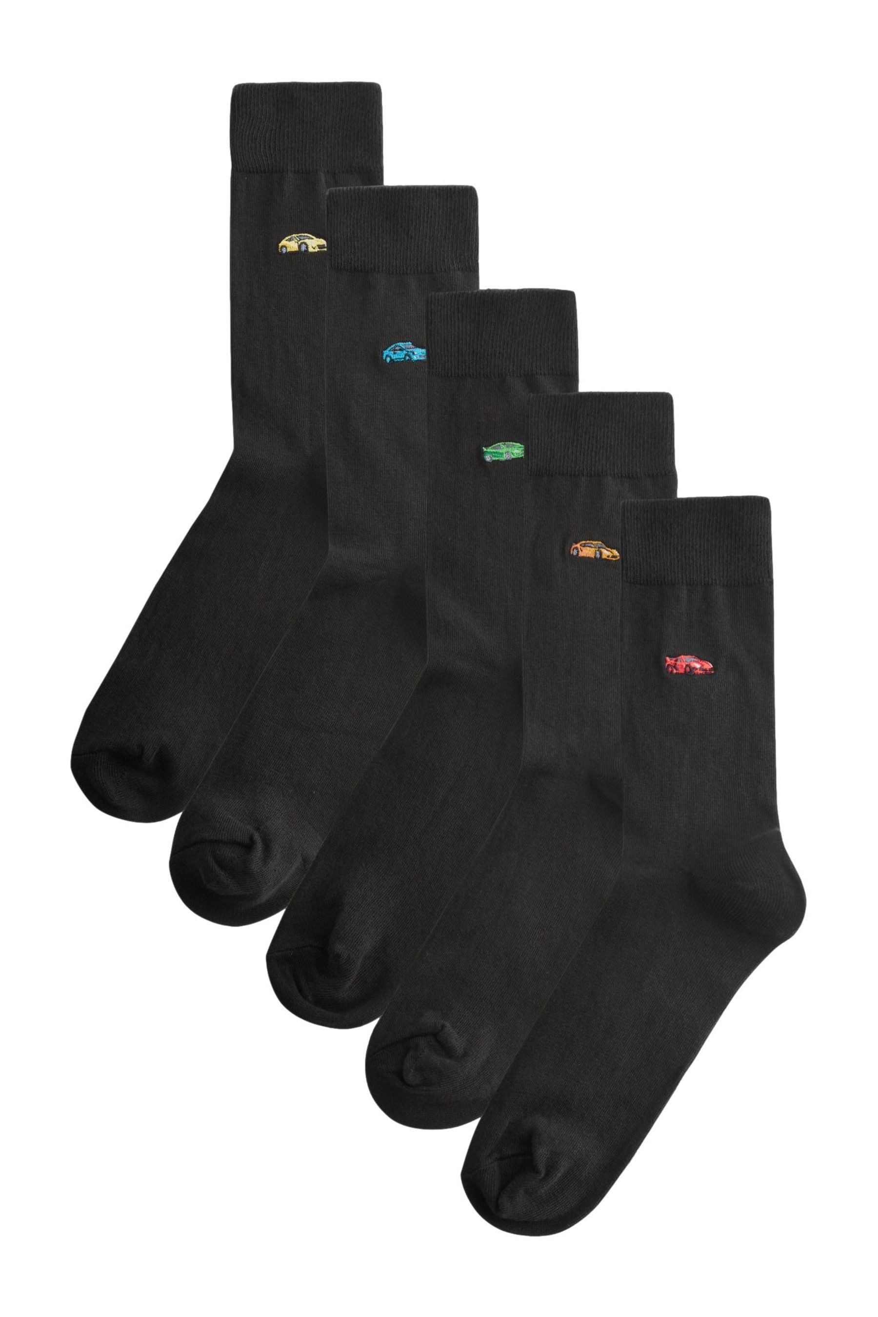 Next Kurzsocken Bestickte, lustige Socken, 5er-Pack (5-Paar) günstig online kaufen
