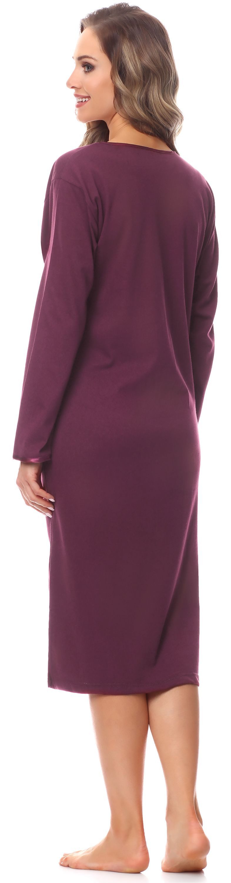 Merry Style Nachthemd Damen Langarm Nachthemd 91LW1 (1-tlg)