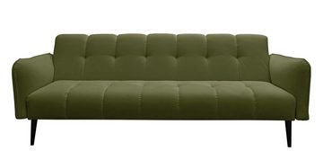 Beautysofa Schlafsofa BASTIAN, Klassische Sofa, Couch mit 3-stufige automatische Rückenlehne, aus wasserdichtem Veloursstoff, mit Schlaffunktion