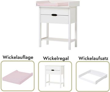 Hoppekids Wickelkommode ISABELLA, Auflage abnehmbar, wahlweise mit Wickelauflage