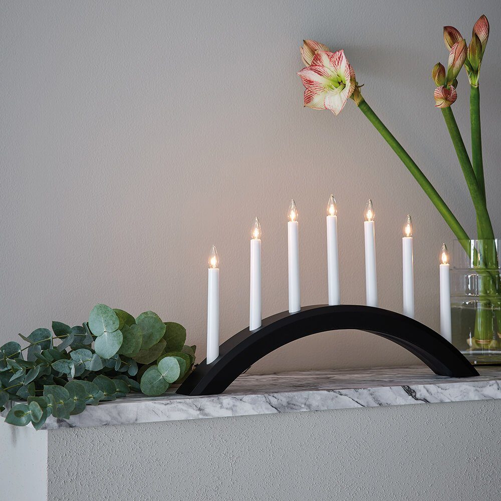 Markslöjd Sweden Schwibbogen Markslöjd Lichterbogen Avento 7 x E10/34V/3W schwarz