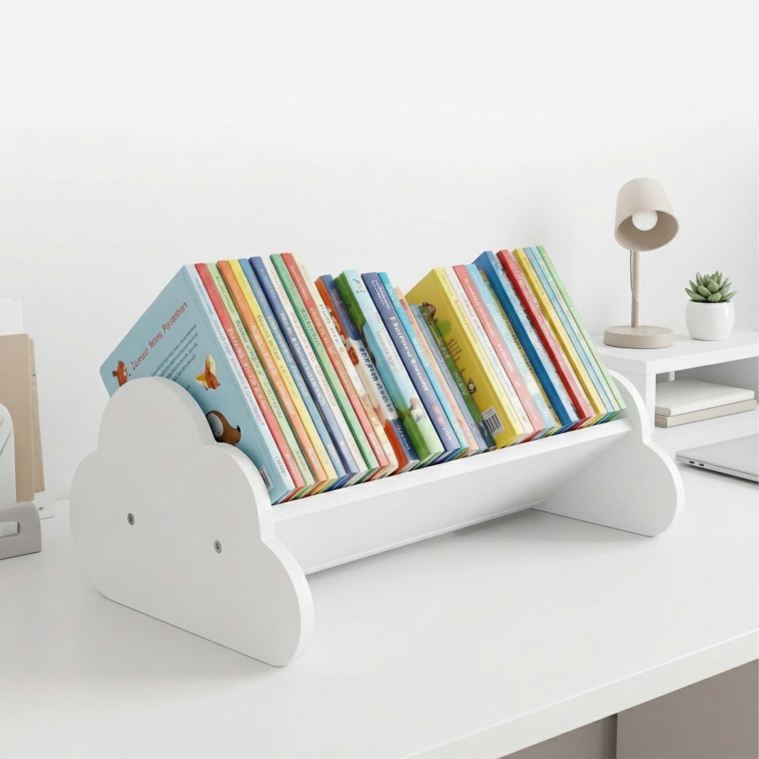 relaxdays Kinderregal Bücherregal Kinder Wolke