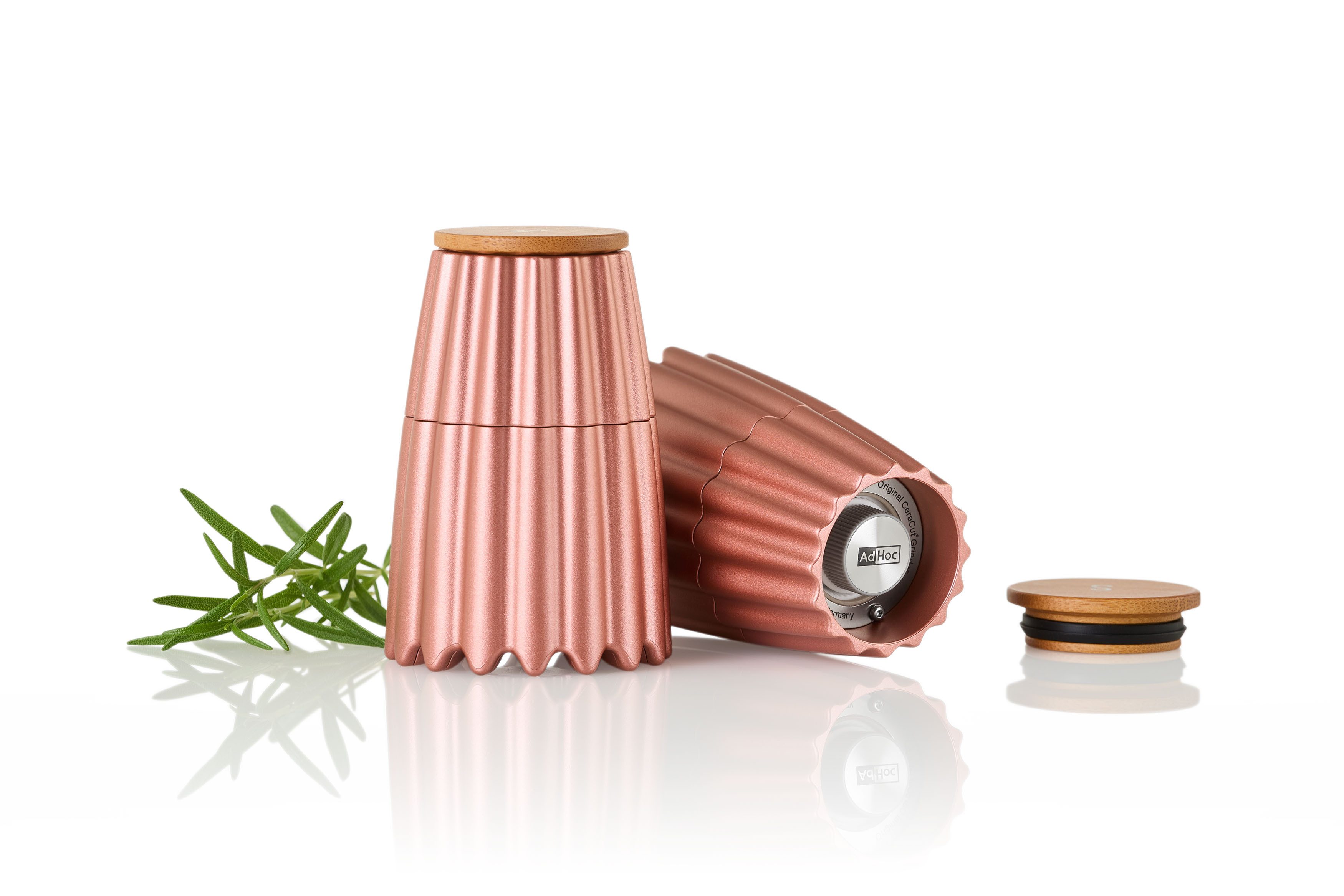 AdHoc Salz-/Pfeffermühle MagTwo - magnetische Doppelmühle oder einzelne Salz-/Pfeffermühle manuell