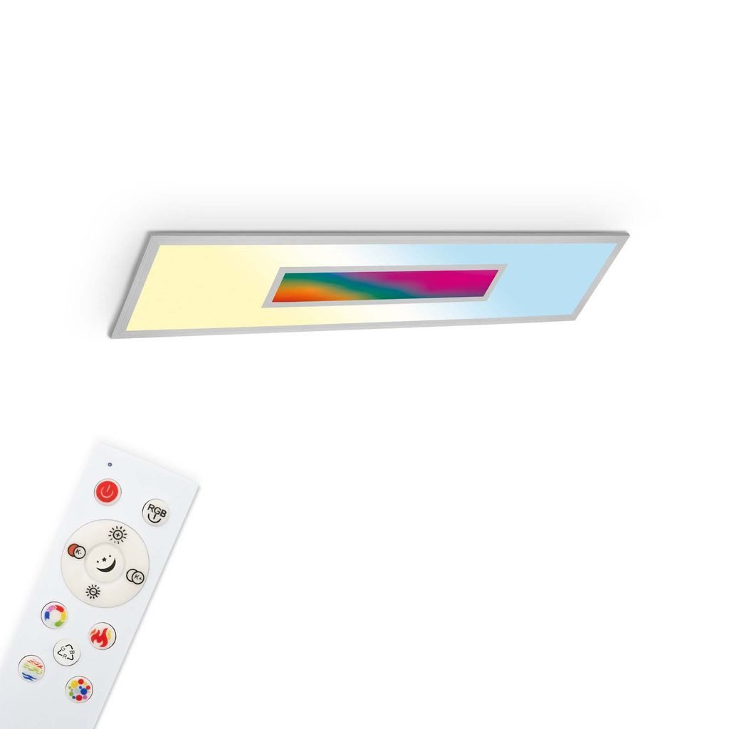 Telefunken LED Deckenleuchte 319904TF, Dimmfunktion, LED fest integriert, 2700K - Extra-Warmweiß, Deckenleuchte Panel CCT Steuerung Magic RGB Beleuchtung Centerlight