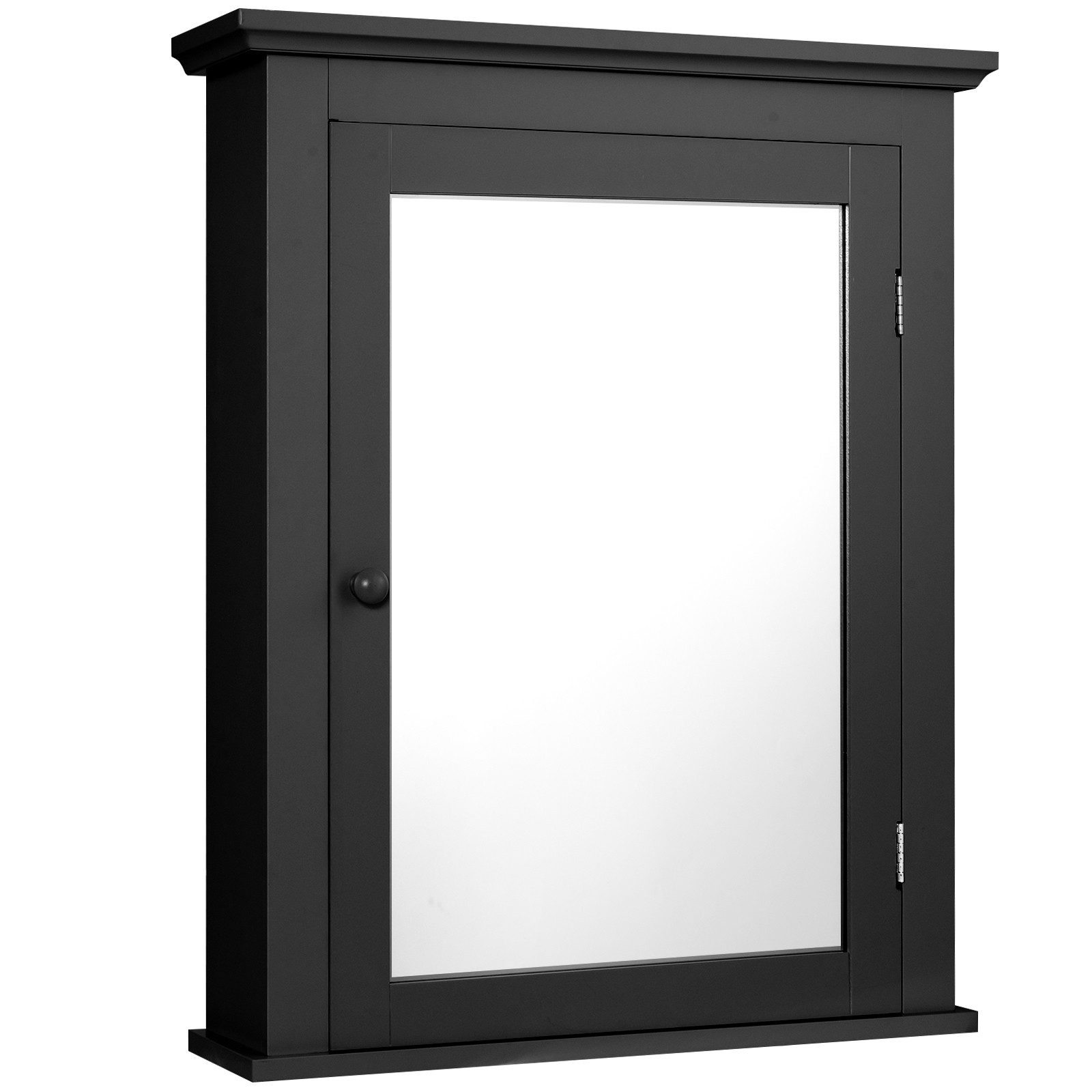 COSTWAY Spiegelschrank Bad,mit Tür& verstellbarem Regal,56 günstig online kaufen