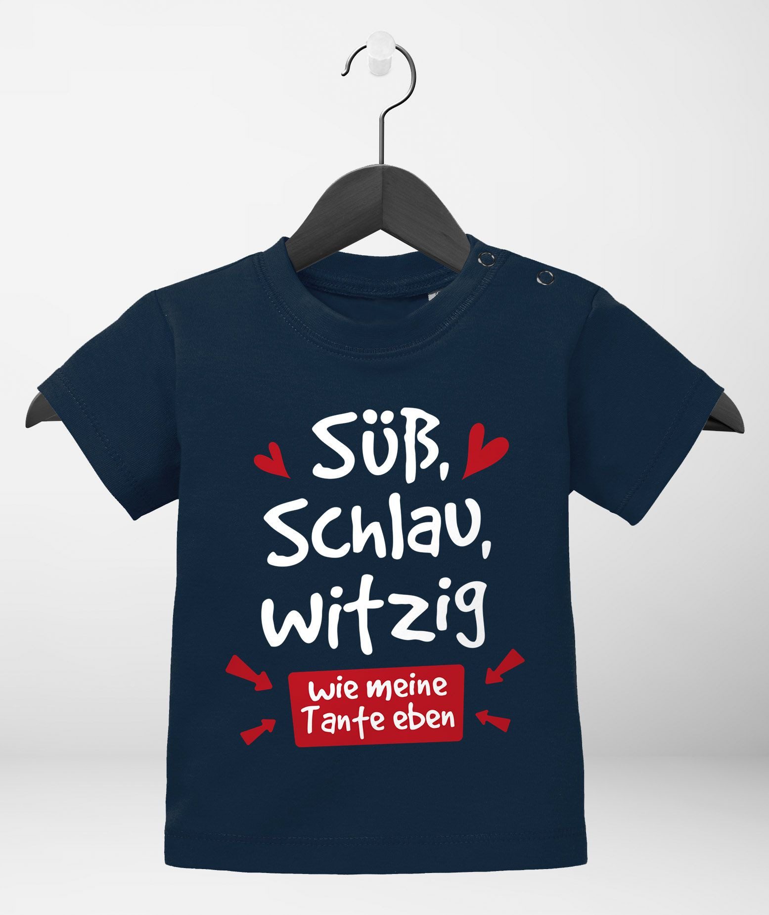 MoonWorks Print-Shirt Baby T-Shirt kurzarm Tante Sprüche lustig Süß Schlau Witzig Wie meine