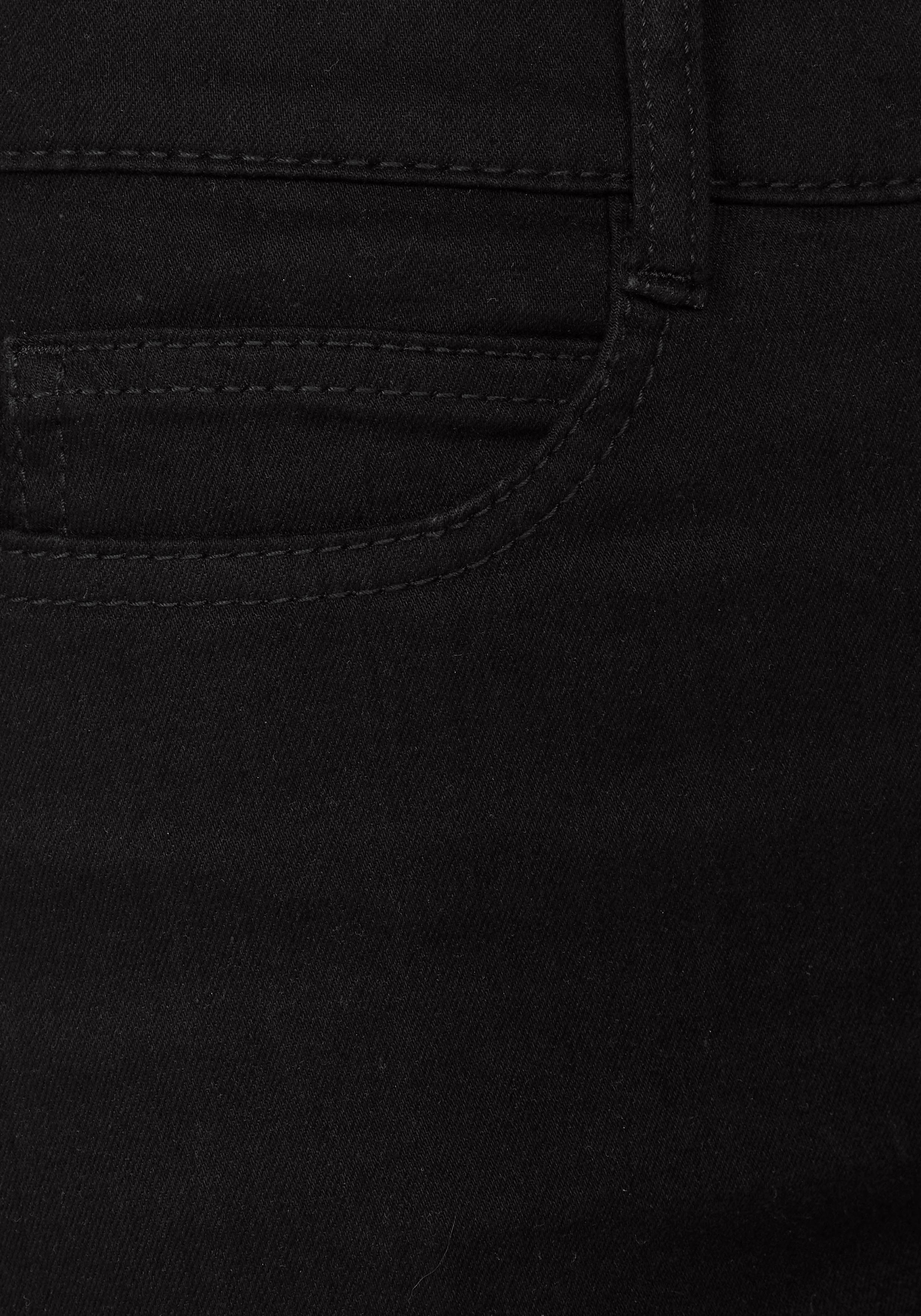 MAC Stretch-Jeans Angela Schmal geschnitten black-black